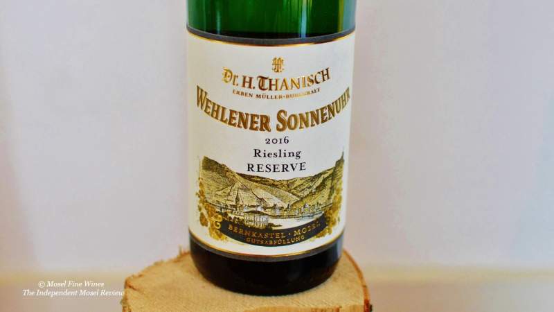Weingut Wwe Dr H. Thanisch Erben Müller-Burggraef | Wehlener Sonnenuhr | Spätlese | Reserve | Label