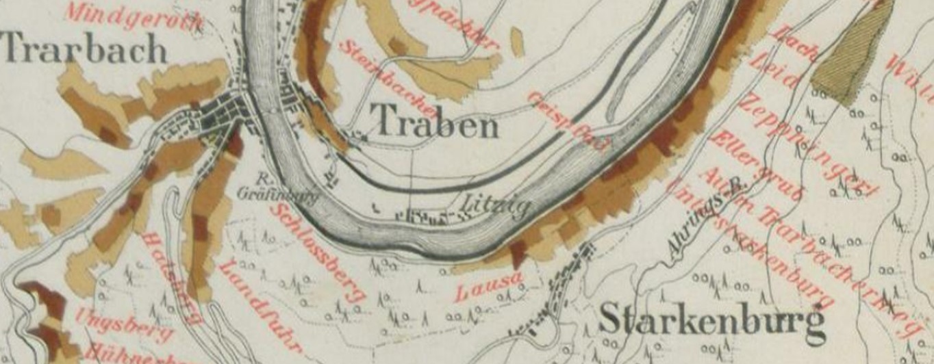 Taxation Map 1906 | Lausa - Zollturm - Rothwingert